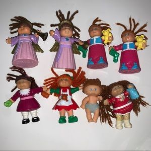Vintage McDonalds Cabbage Patch Kids Lot of 8 Toys Dolls Collectible 90's